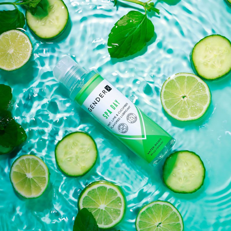 Gender x - spa day - flavored water-based lubricant - 120 ml - Product top view  | Flirtybay.com.au
